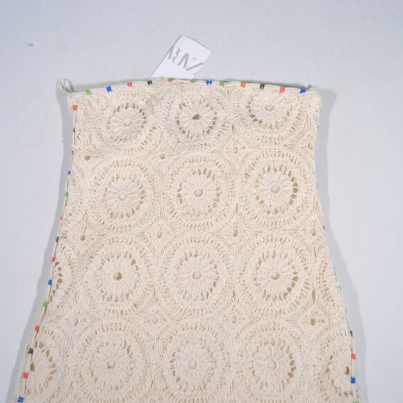 NWT ZARA CROCHET STRAPLESS DRESS, MEDIUM - Picture 4 of 11